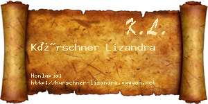 Kürschner Lizandra névjegykártya